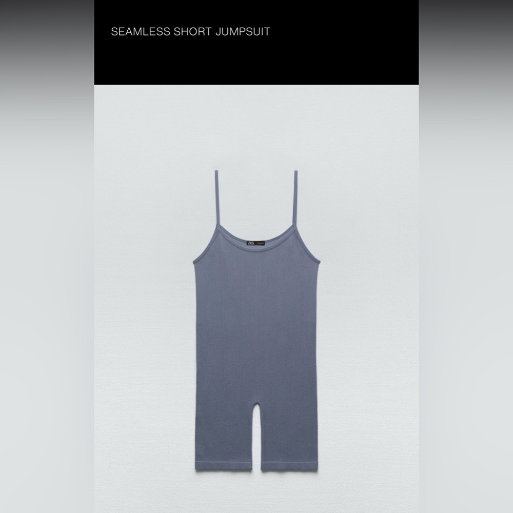 Seamless Short Jumpsuit in Blue
